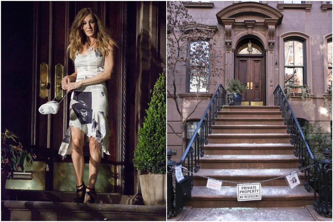 The homeowner of 66 Perry Street in Manhattan was granted permission to build a gate at the front of what she called her "celebrity staircase".