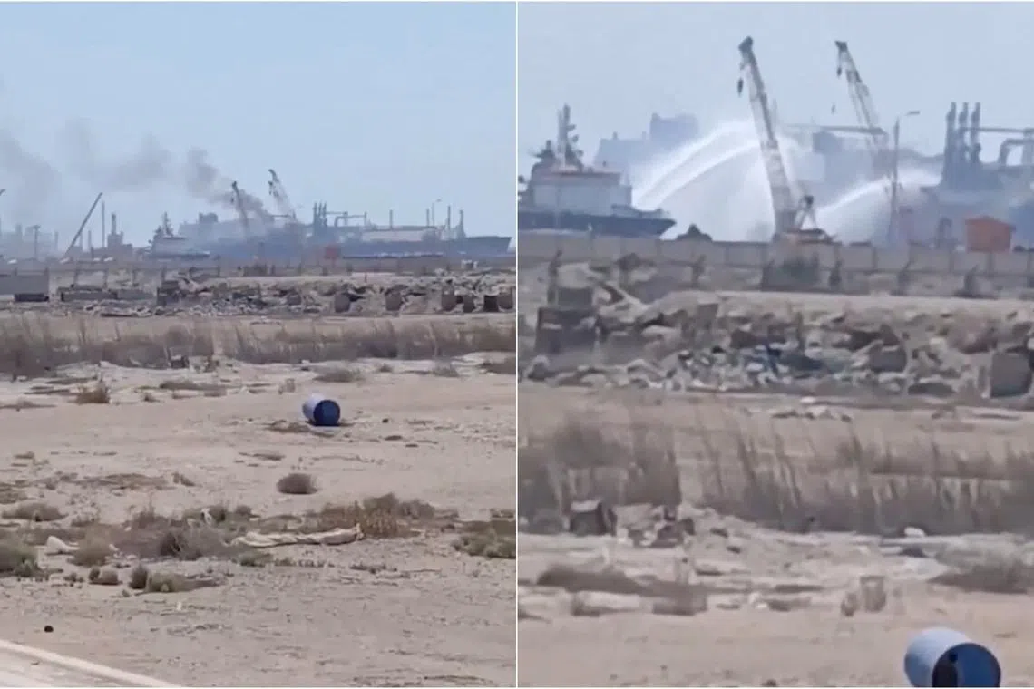 Drone hits US-owned storage tanker at Egypt port in major Middle East escalation, security firm says