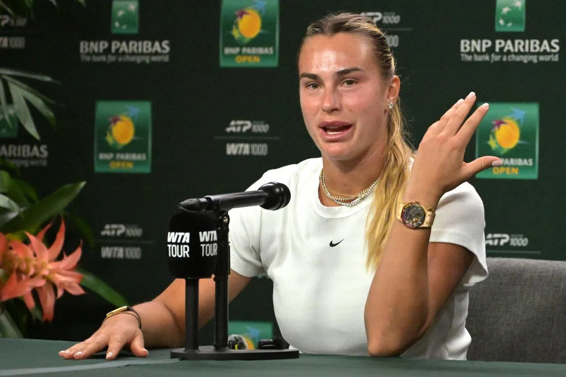 Sabalenka, Gauff back 'rage rooms' for players to blow off steam