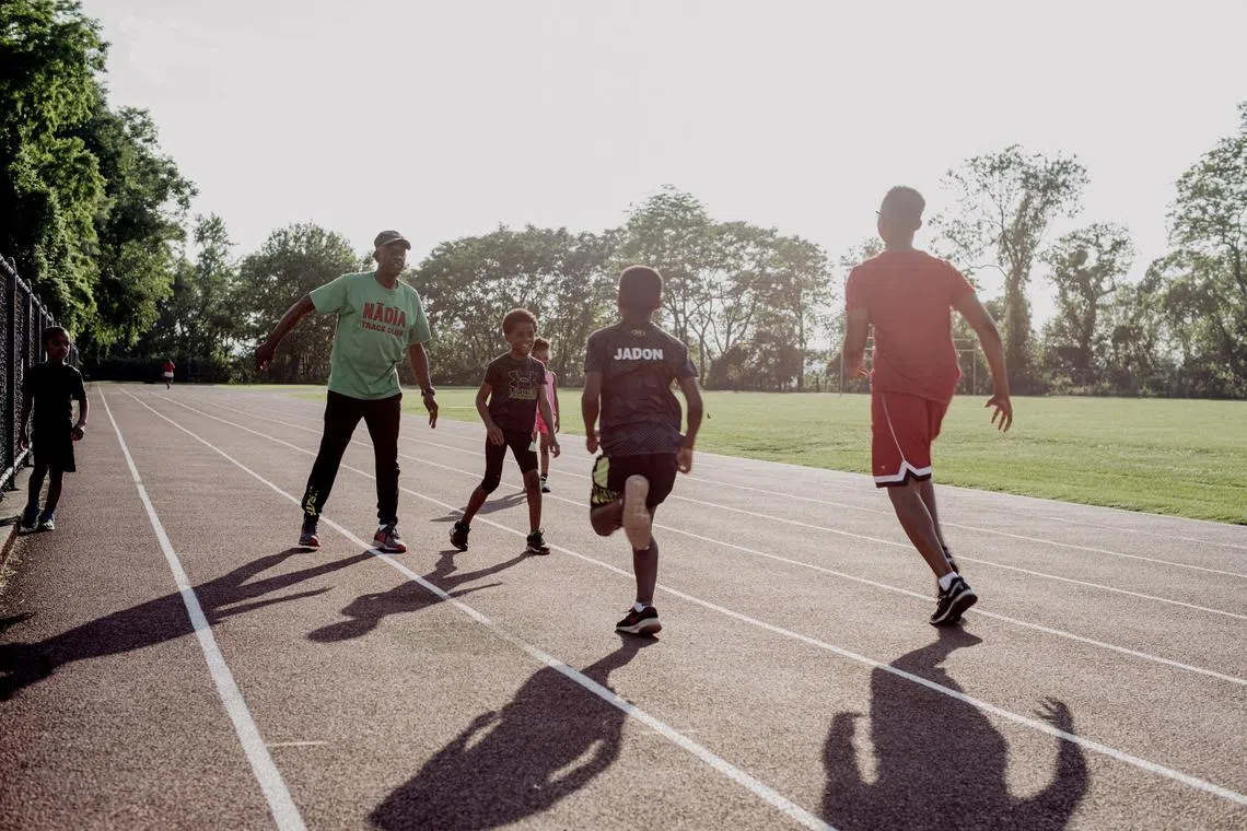 Giving children the opportunity without forcing it on them is key to helping them enjoy running.