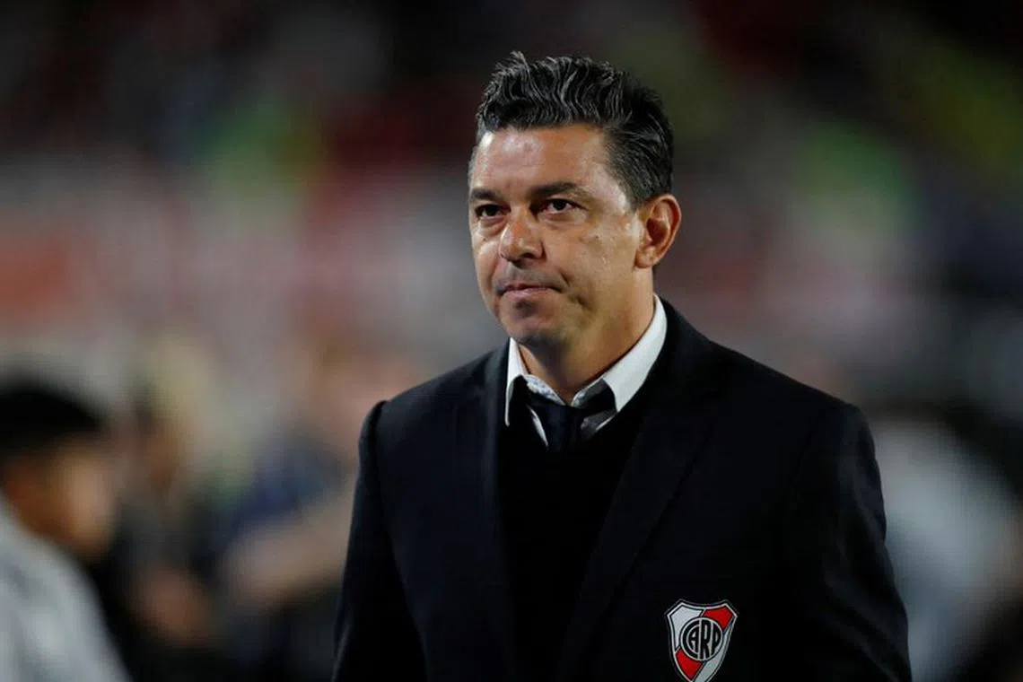 FILE PHOTO: Soccer Football - Primera Division - River Plate v Rosario Central - Monumental Antonio Vespucio Liberti, Buenos Aires, Argentina - October 16, 2022 Marcelo Gallardo during his last match as River Plate coach REUTERS/Agustin Marcarian/File Photo