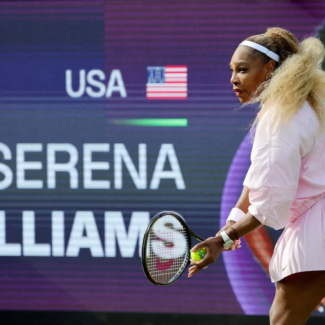 FILE PHOTO: Tennis - WTA 500 - Berlin Open - Steffi Graf Stadium, Berlin, Germany - June 16, 2026
Serena Williams of the U.S. during the warm up before her round of 16 doubles match with Czech Republic's Karolina Muchova against New Zealand's Erin Routliffe and Mexico's Giuliana Olmos REUTERS/Fabrizio Bensch/File Photo