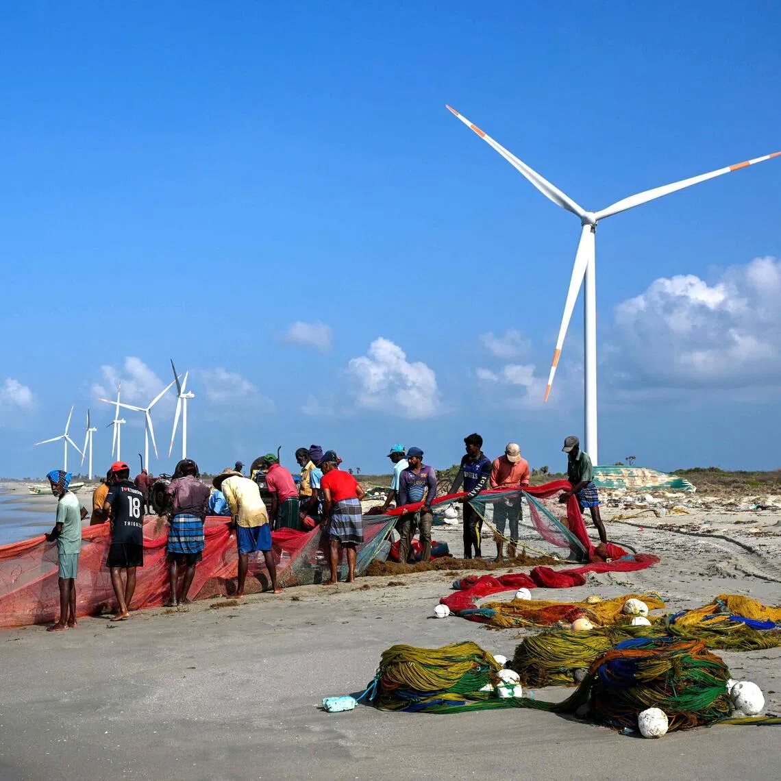 The Mannar wind turbines in Sri Lanka have been blamed for a host of problems, from dwindling catches to floods, fuelling opposition to green energy projects as fuel costs soar.