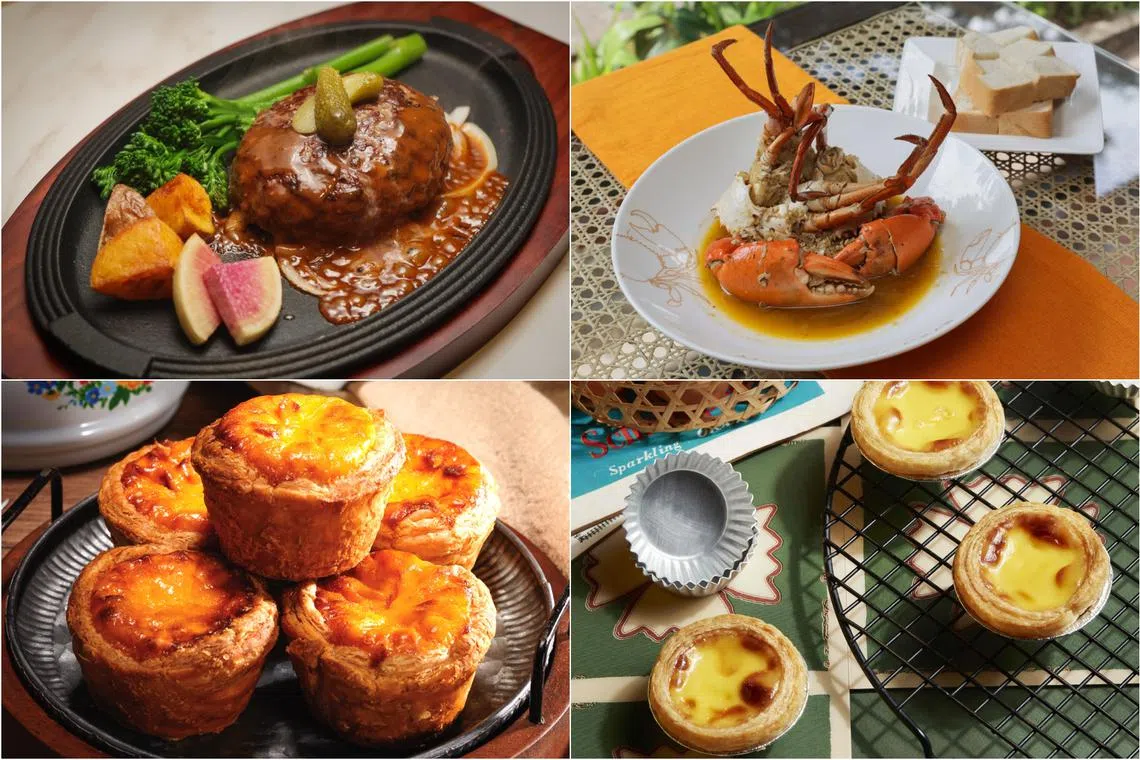 (Clockwise from left) Royal Host from Japan, Sri Lanka's Ministry Of Crab, Choy Kee Bakery and Oriental Kopi from Malaysia take on tough Singapore food scene.