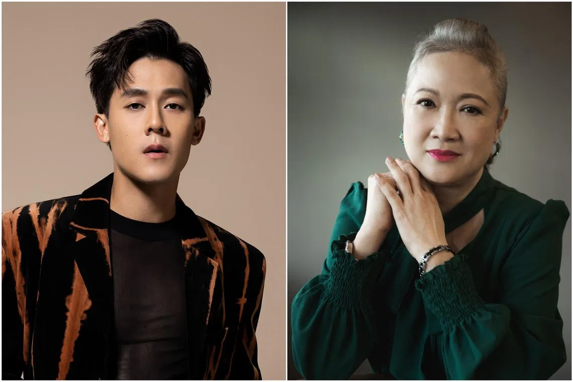 Local actors Richie Koh (left) and Hong Hui Fang will star in A Good Child, a comedy-drama.