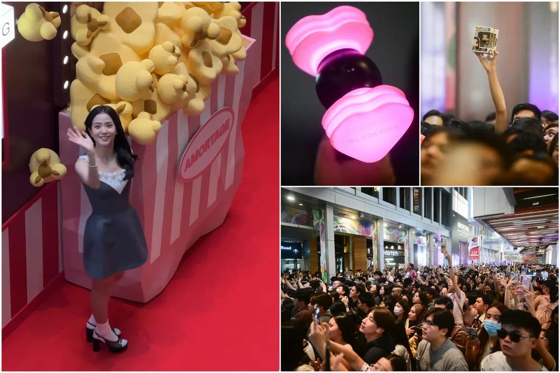 More than 2,000 fans who packed the first two levels of Orchard Central for a glimpse of Jisoo.