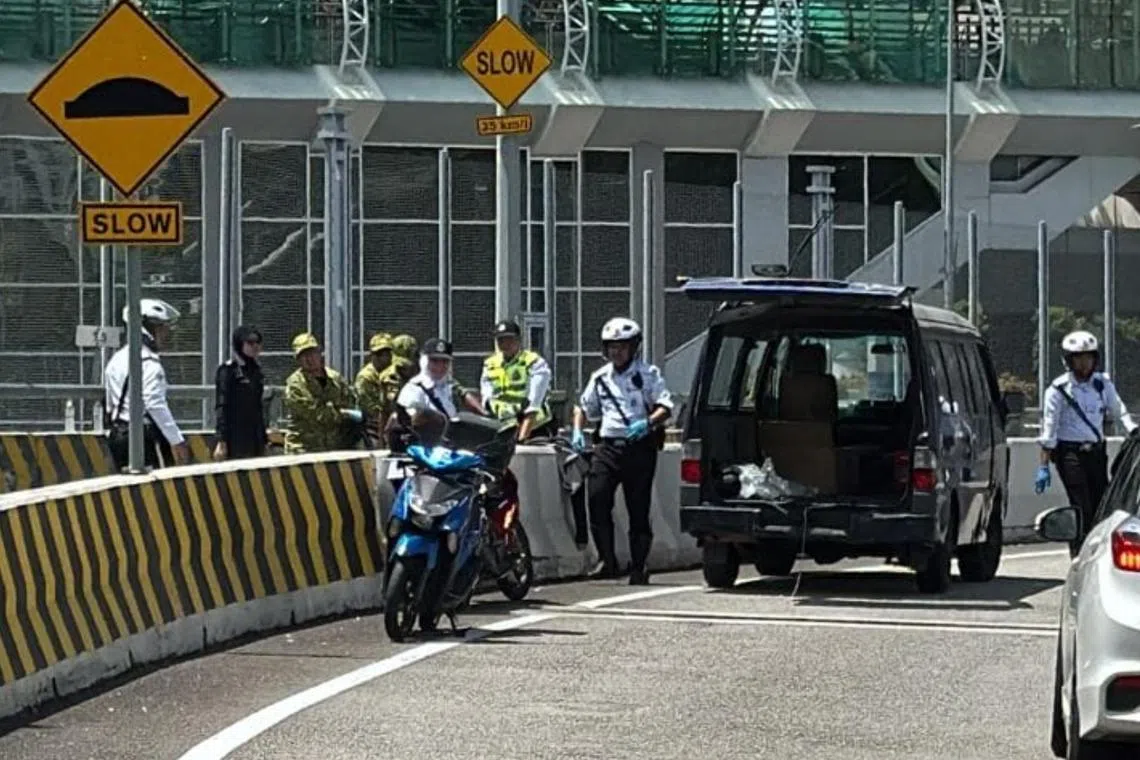 The accident happened on the Causeway near the Malaysian Customs, immigration and quarantine complex.