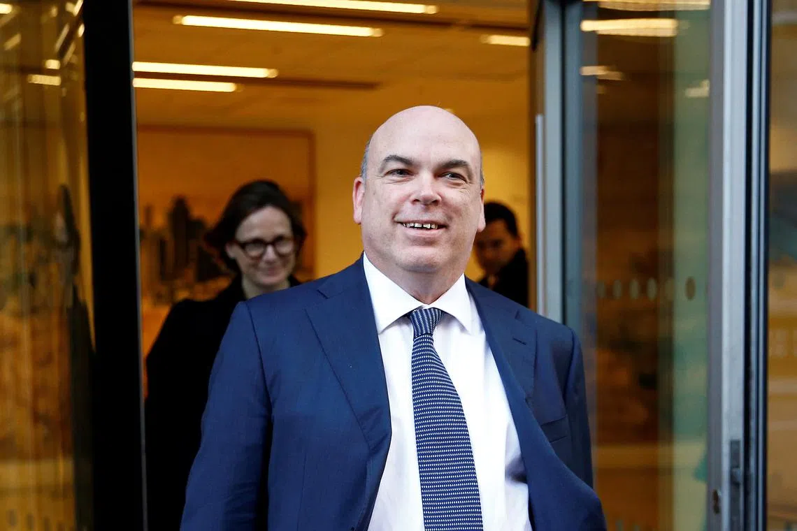 British entrepreneur Mike Lynch leaves the High Court in London, Britain March 25, 2019. REUTERS/Henry Nicholls/File Photo
