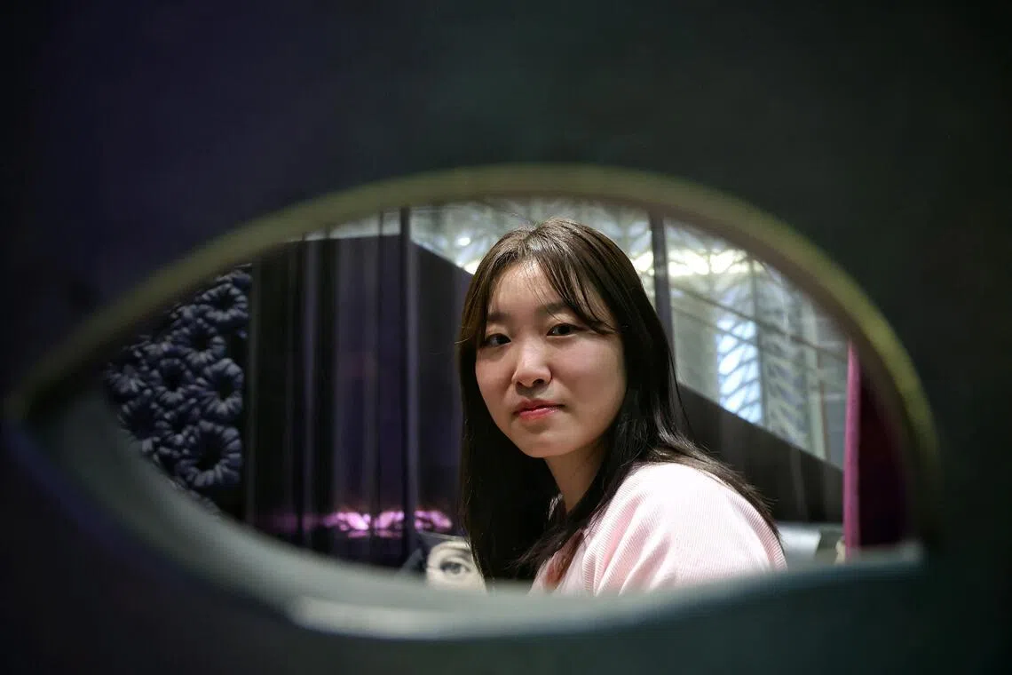 Profile of best-selling South Korean author Miye Lee, on the occasion of her new book Break Room, at Rendezvous Hotel on Sept 11, 2025.