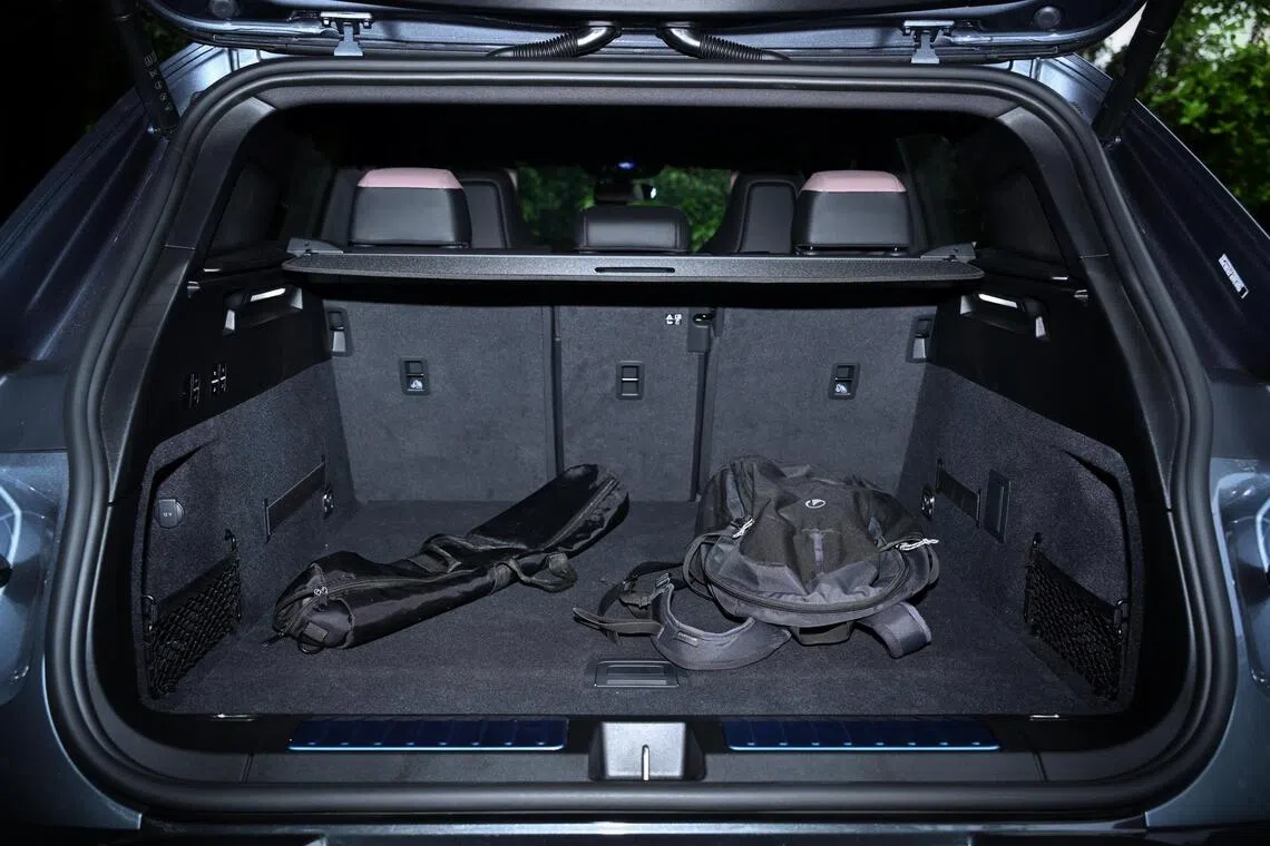 Cavernous cavity: The boot offers 781 litres of stowage, which is adequate for bulky items such as a bi-fold bicycle.