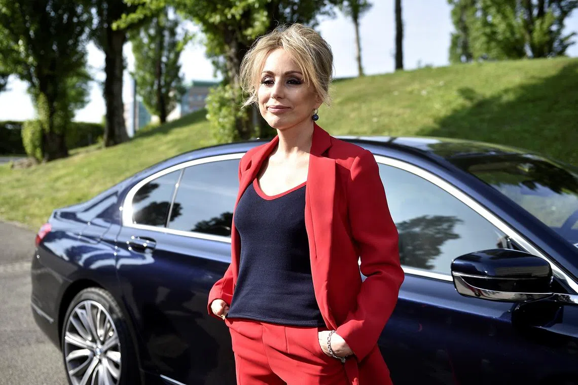 FILE PHOTO: Fininvest and Arnoldo Mondadori S.p.A. President Marina Berlusconi pose before the shareholders meeting at the headquarters in Segrate, outside Milan, April 21, 2016.  REUTES/ Flavio Lo Scalzo/File Photo
