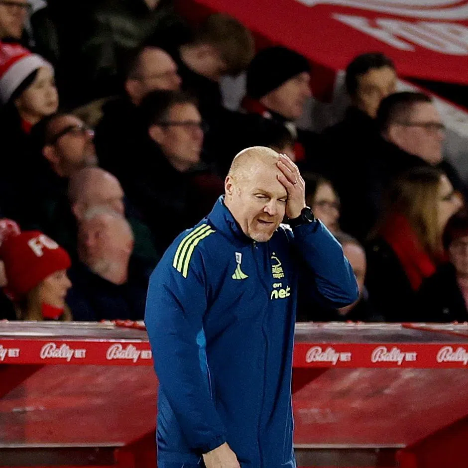 Soccer Football - Premier League - Nottingham Forest v Wolverhampton Wanderers - The City Ground, Nottingham, Britain - February 11, 2026 Nottingham Forest manager Sean Dyche reacts Action Images via Reuters/Andrew Boyers