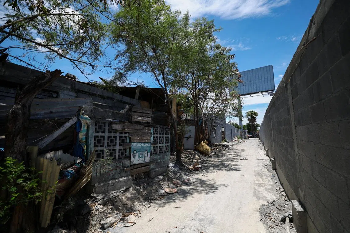 Around Monterrey, authorities erected walls along roads leading to the stadium and airport, blocking poor neighbourhoods from view.