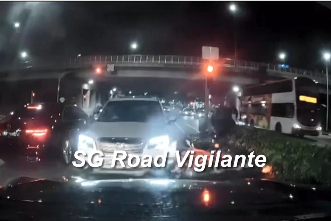 Three motorcyclists - men aged between 21 and 25 - were conscious when taken to the hospital.