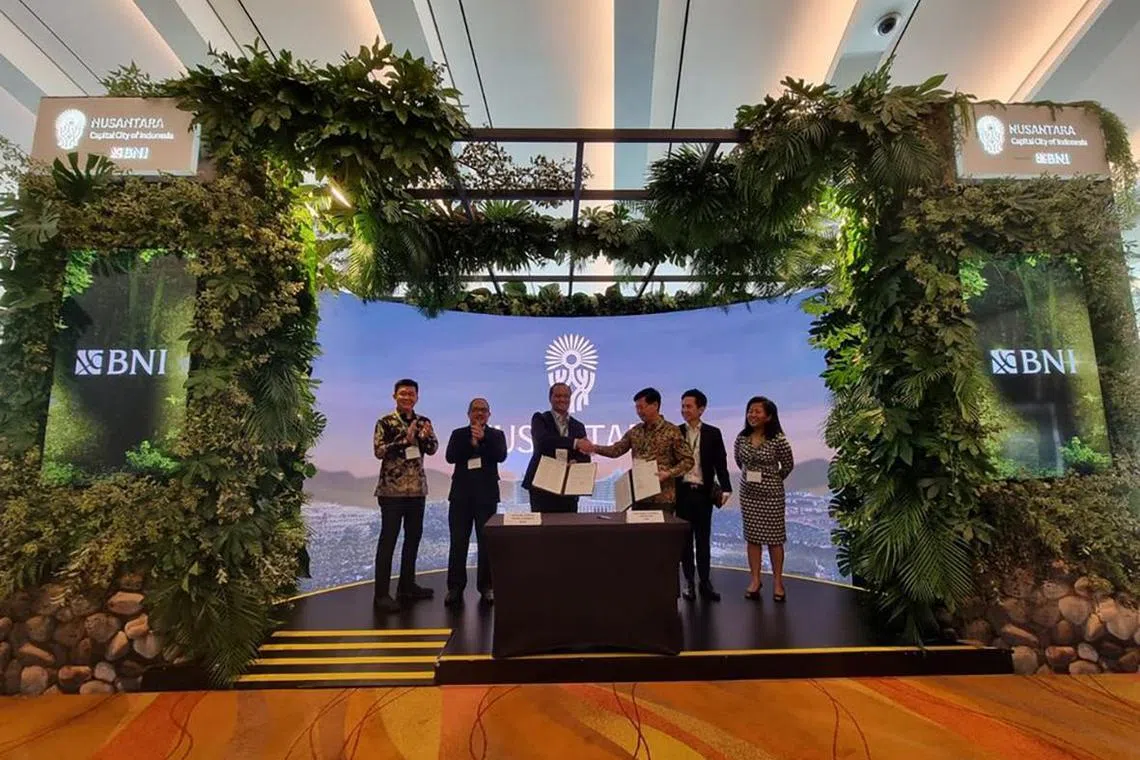 Two companies signed non-disclosure agreements in Singapore on June 8 to work on projects in Indonesia’s upcoming capital Nusantara.