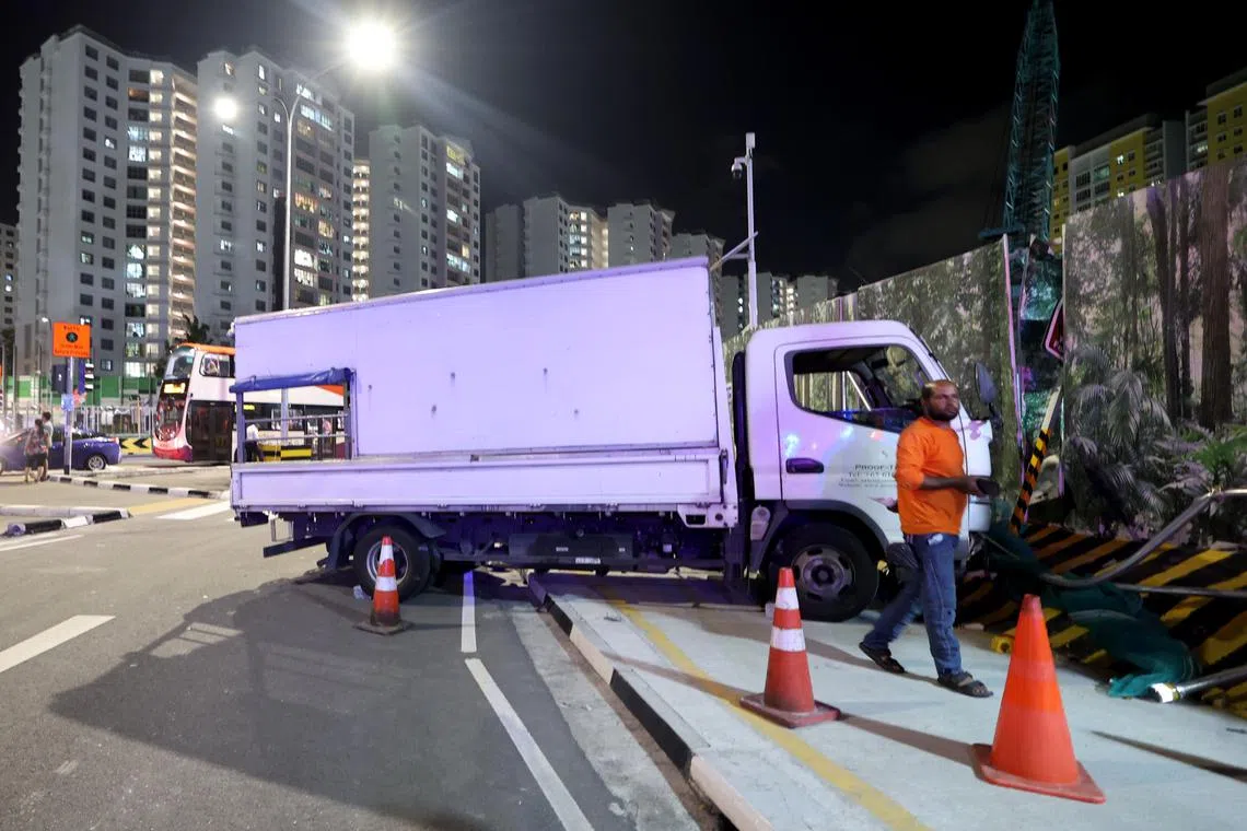 The accident took place at the junction of Punggol East and Punggol Central, at about 6.40pm on March 1.