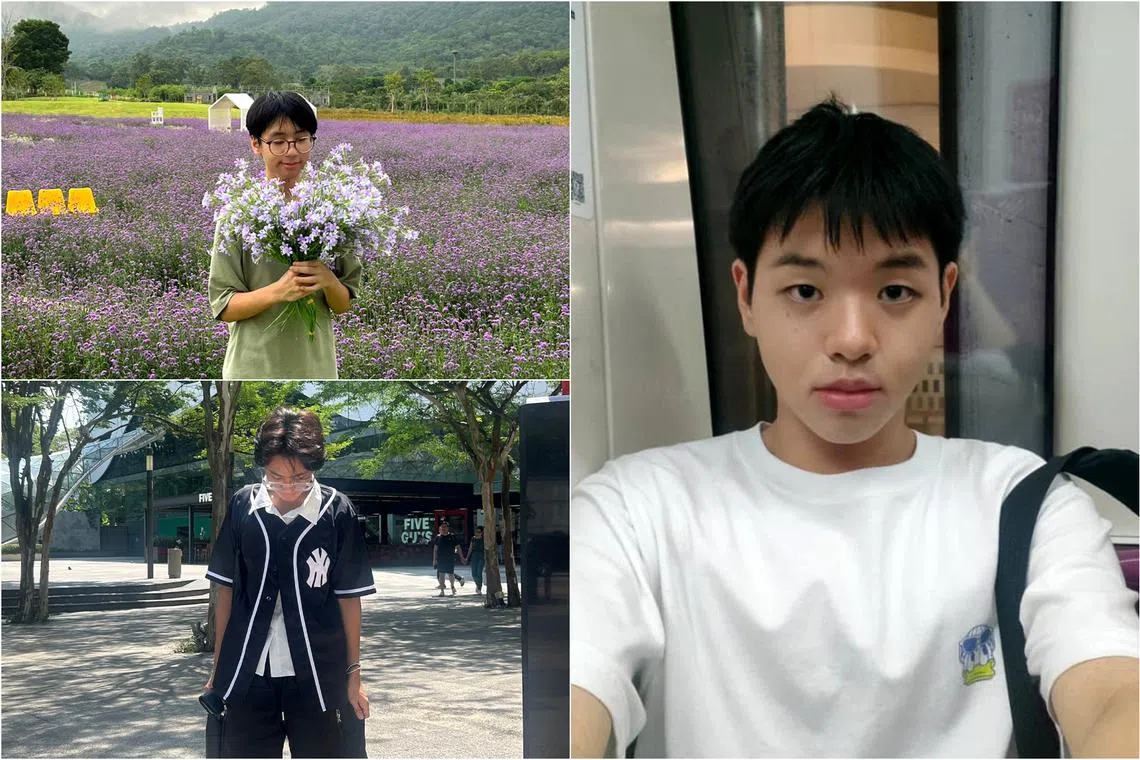 K-pop idol hopefuls (clockwise from top left) Keagan Ye, Jonathan Lim, and Mohamad Hilman.