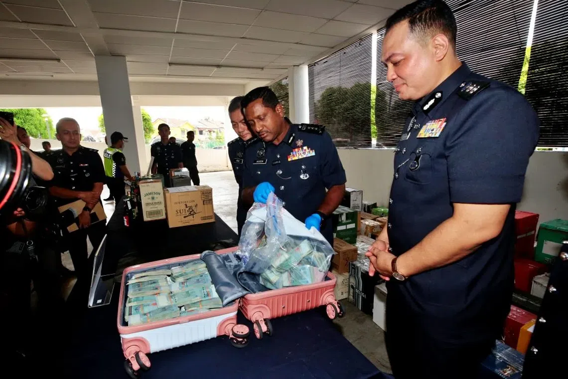On March 20, the suitcase filled with cash was found by a security guard at a shopping mall car park.