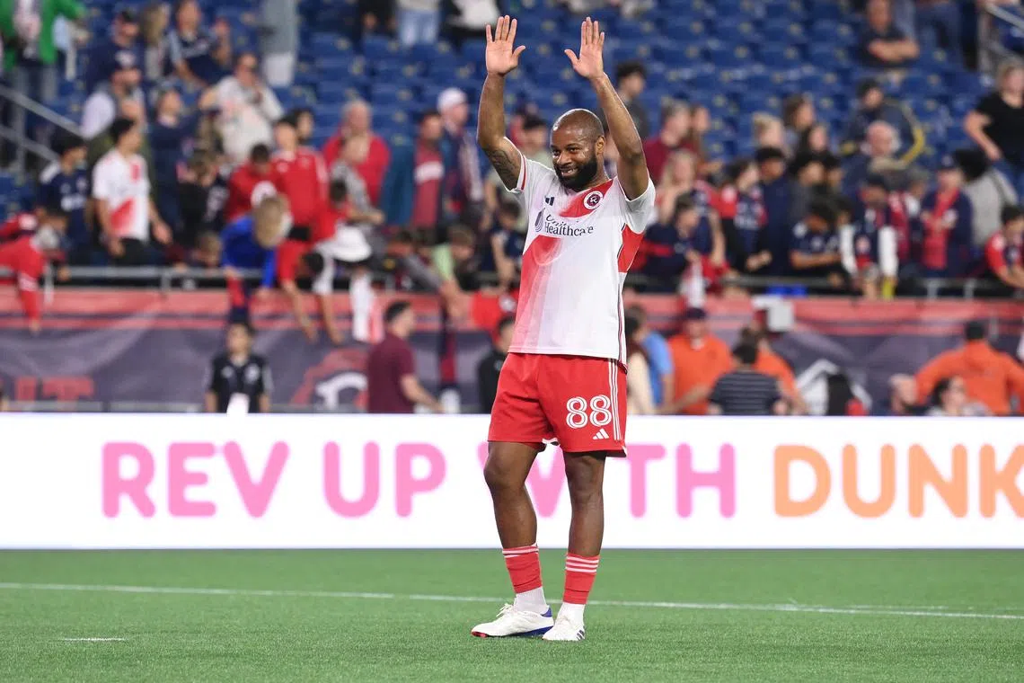 Jun 29, 2024; Foxborough, Massachusetts, USA; New England Revolution defender Andrew Farrell (88) waves to fans after a match against the Columbus Crew at Gillette Stadium. Mandatory Credit: Eric Canha-USA TODAY Sports/File Photo