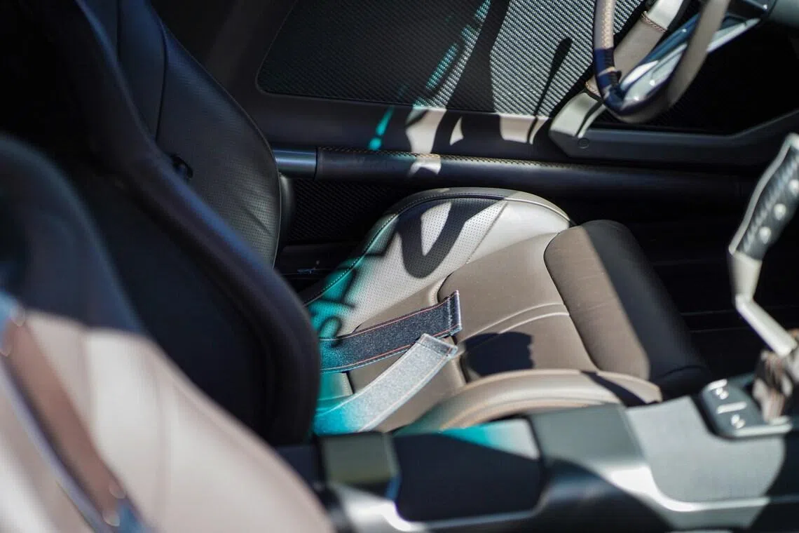 "Zero-gravity" seats have backrests adjustable to steep reclining angles.