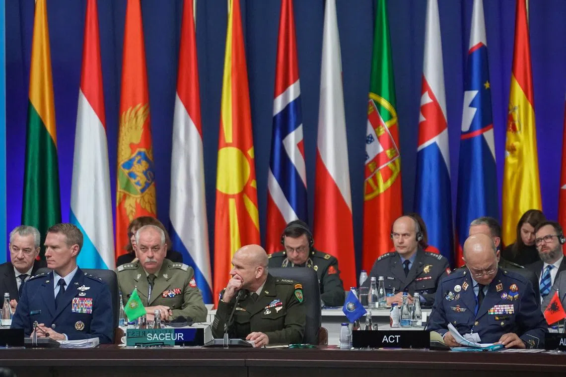 Foreign ministers from Nato were starting a two-day meeting in Bucharest, looking for ways to keep Ukrainian civilians safe.