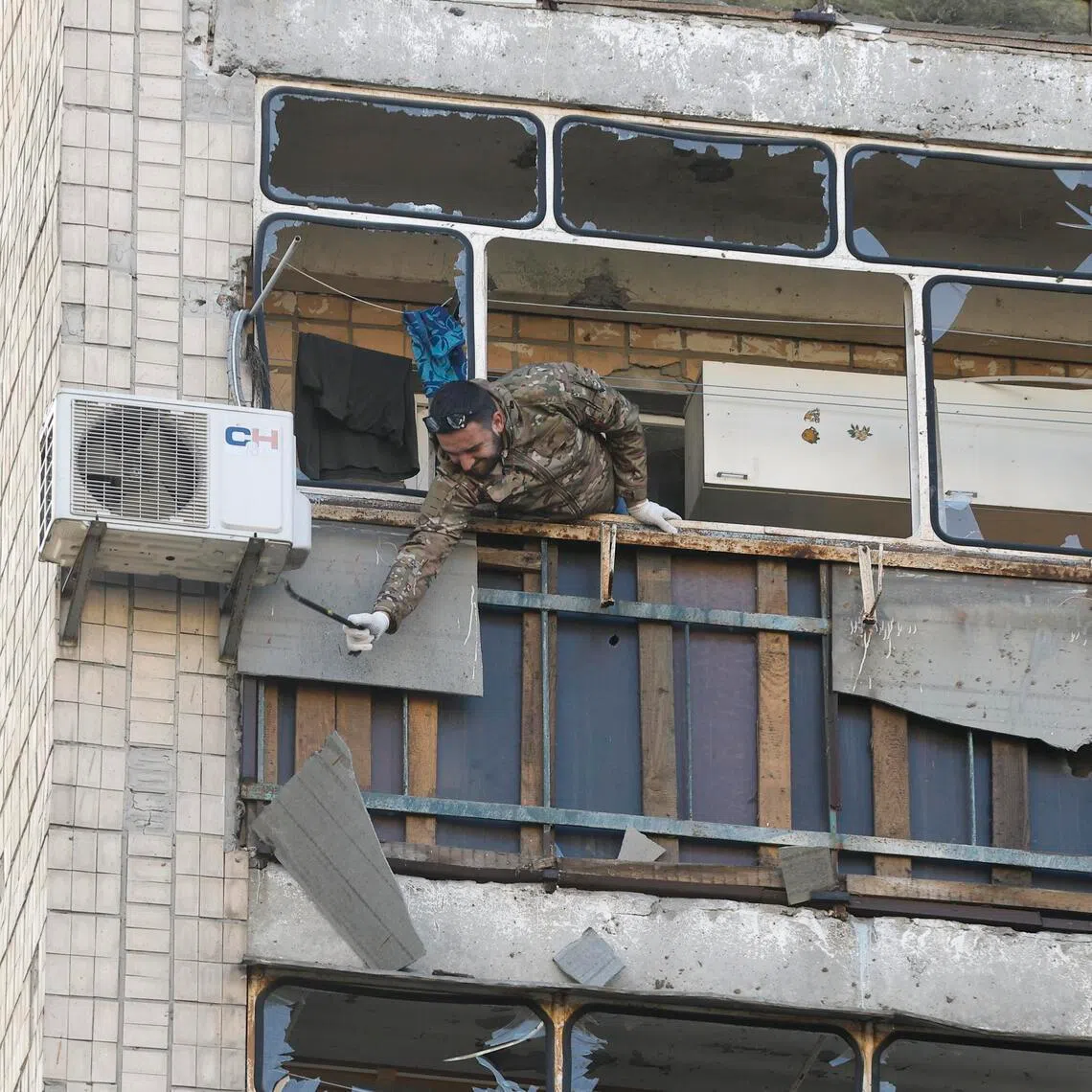 Ukraine's Kyiv region was targeted on March 14, as well as the Sumy, Kharkiv, Dnipro and Mykolaiv regions, in an attack that included around 430 drones and 68 missiles.