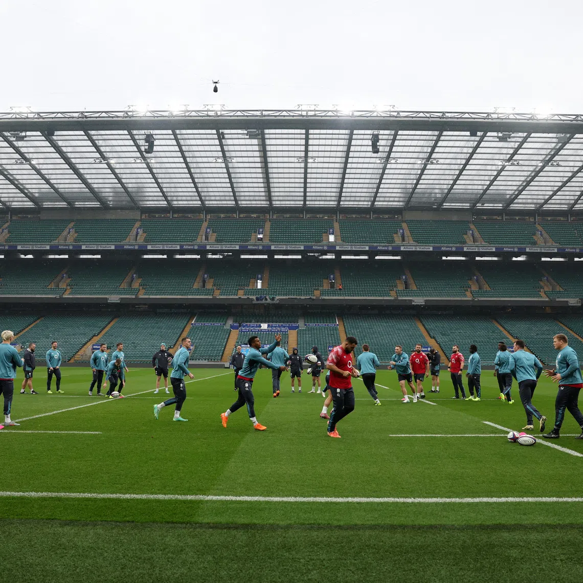 Rugby Union - Autumn Internationals - England Captain's Run - Allianz Stadium, Twickenham, London, Britain - November 14, 2025 General view during the captain's run Action Images via Reuters/Paul Childs