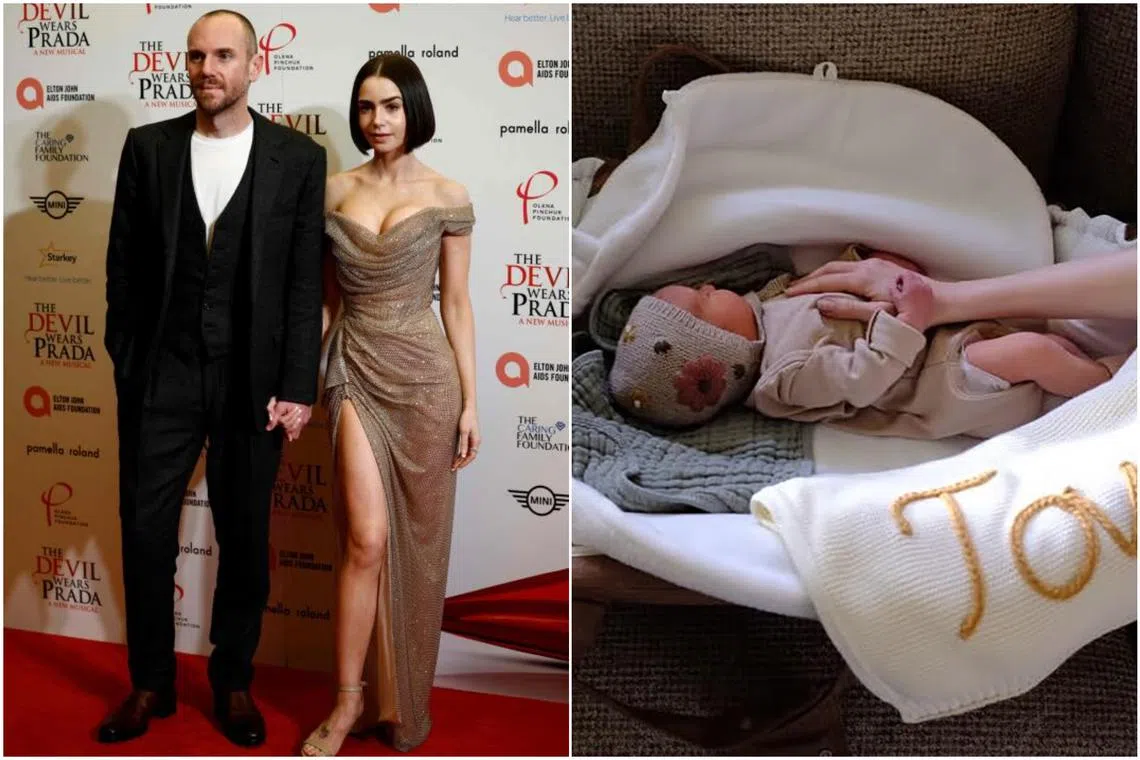 Lily Collins welcomed her first child with film director husband Charlie McDowell via surrogacy.