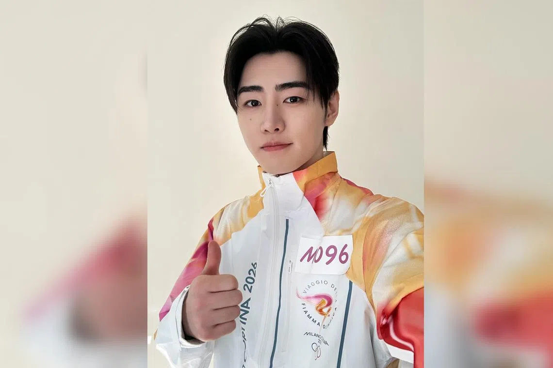 K-pop boy band Enhypen’s Sunghoon, a former figure skater, carries torch at 2026 Winter Olympics