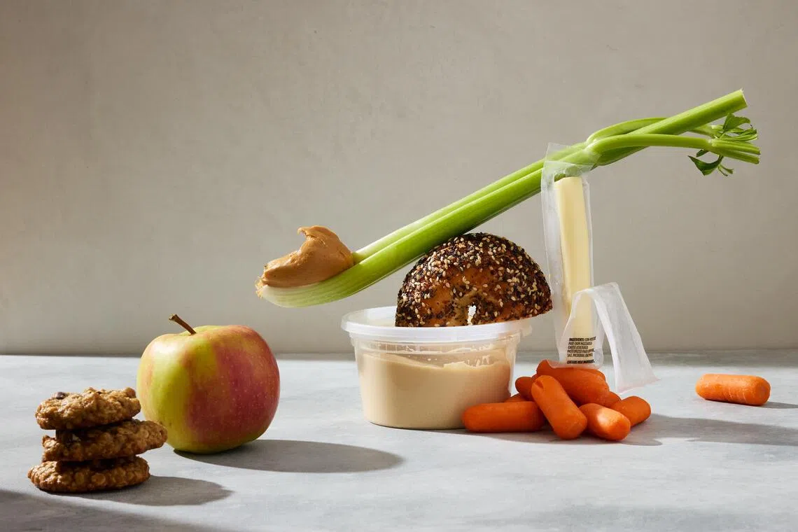 A variety of snacks. 