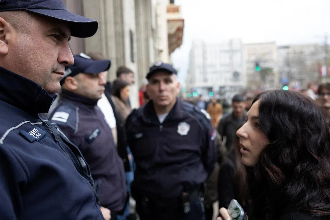 Serbian students, protesters clash with police in Belgrade