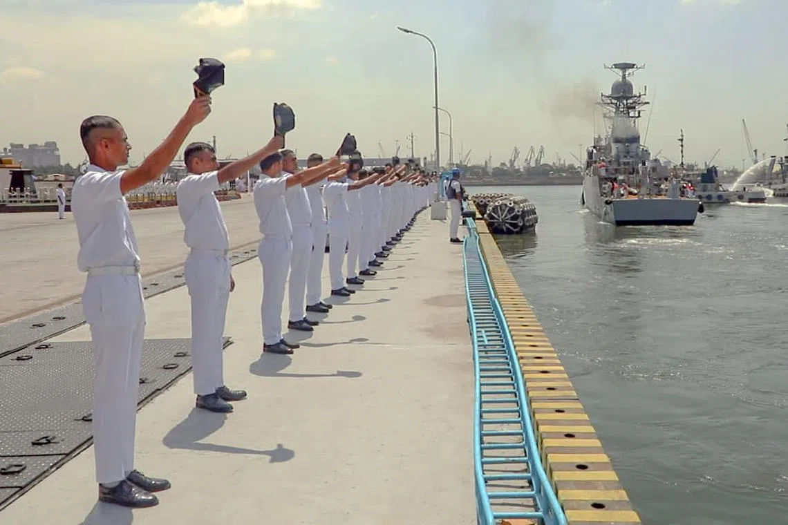 The warship was commissioned into the Indian Navy in 1991 and has been designed and produced within the country.