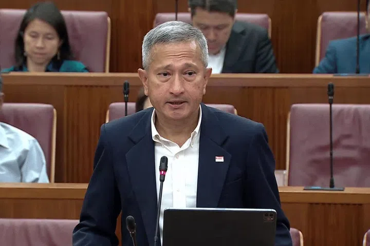Foreign Minister Vivian Balakrishnan said Singapore has consistently affirmed the right of the Palestinian people to self-determination and their own state.