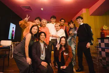 Daisy Irani and the cast of “We Can Save the World”.