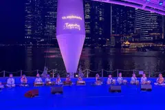 Gurmat Sangeet Academy’s youngest artistes are performing at the DBS Foundation Esplanade Outdoor Theatre.