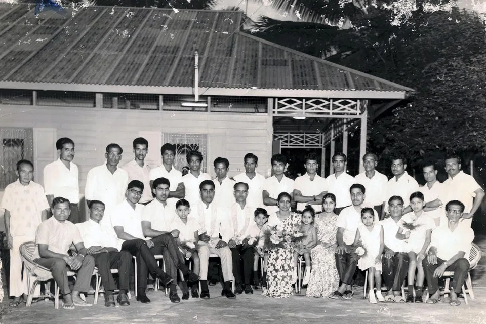A Malayalee family at their Sembawang residence in the 1960s