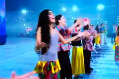 Manasvi Myer performing at the National Day Parade on Aug 9.