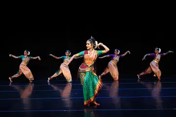 Ms Shantha Ratii in Kallang to Kaveri in a piece on Yamuna and traditional Malay dance representing Kallang river.