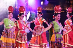 Garba is a Gujarati folkdance that is traditionally performed during the Festival of Navratri.