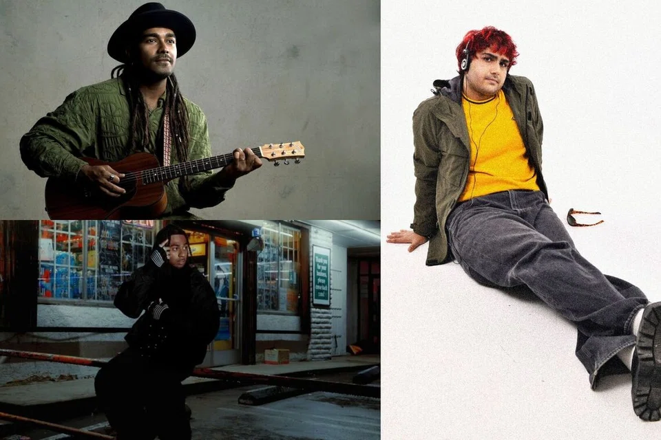 Other Indian and Indian-origin artists include (anti-clockwise from left) Reuben De Melo and SAHXL from Australia, and Sunflower Tape Machine from India.