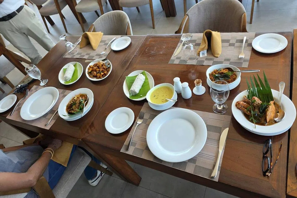 The dishes prepared during the Jaffna cuisine workshop.