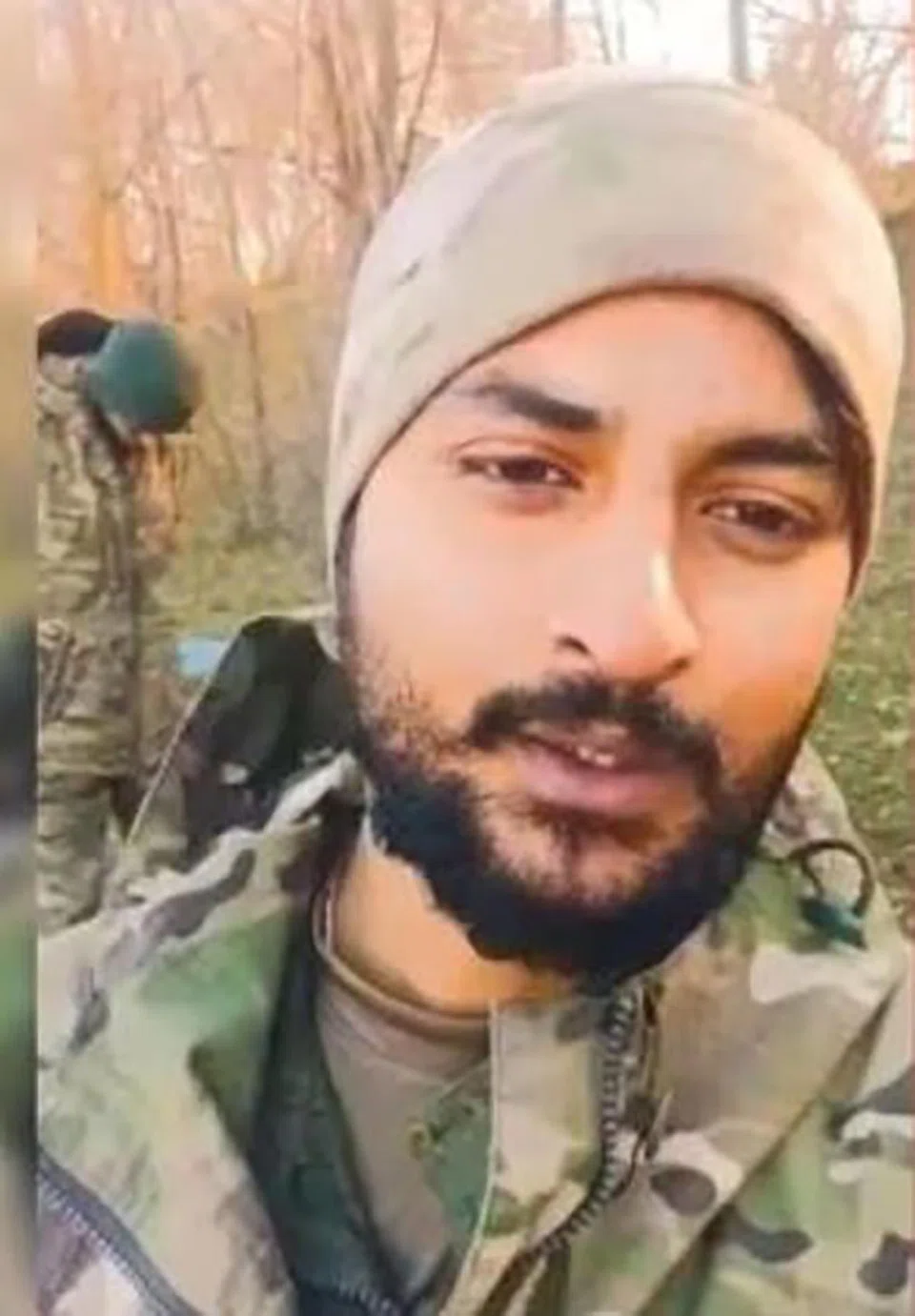 Mr Syed Ilias Hussaini from Karnataka who said he saw his friends die on the front lines and feared for his life every day.