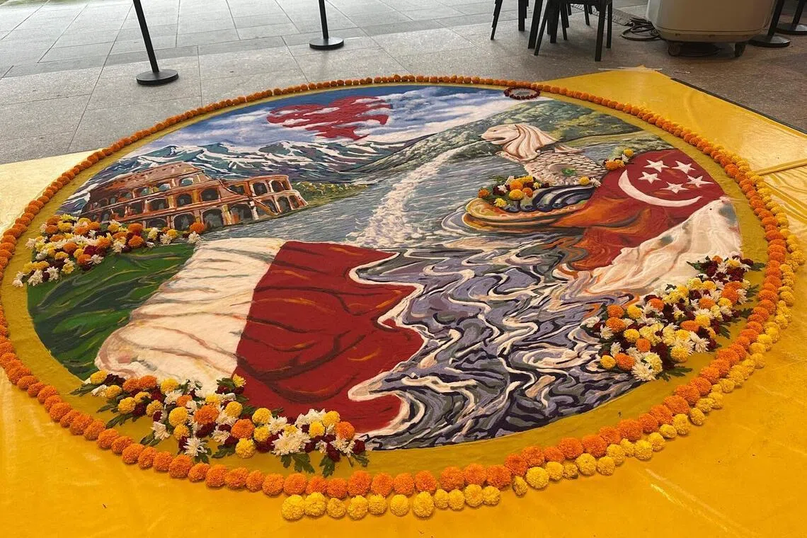 World Rangoli Flower Carpet Singapore 2026 Concludes in Spectacular ...