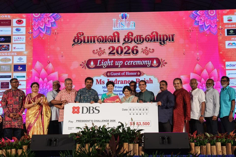 At the event, the Hindu Endowments Board and Hindu temples jointly presented a cheque worth $83,500 to the President’s Challenge.