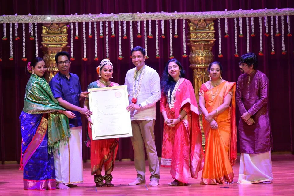 Ms Shruthika Kumar received her certfication of achievement from the Guest of Honour, Minister of State for Culture, Community and Youth, Dinesh Vasu Dash, on May 24.
