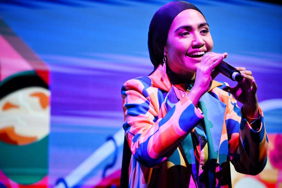 Singer Shazza was in the line-up for NDP 2024, singing classics like You Are The Boy by Shirley Nair and the Silver Strings.