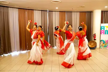 A performance from Anandha Kondaattam 2026 - Singapore Indian Traditional Folk Arts Festival, organised by ATAM Ltd.