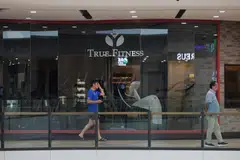 The facade of the shuttered True Fitness outlet at Great World on Sept 11.