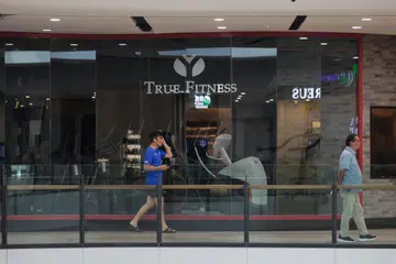 The facade of the shuttered True Fitness outlet at Great World on Sept 11.