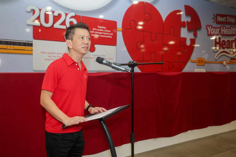 SHF chief executive officer Geoffrey Ong at the launch event for the “Next Stop: A Healthier Heart” showcase.